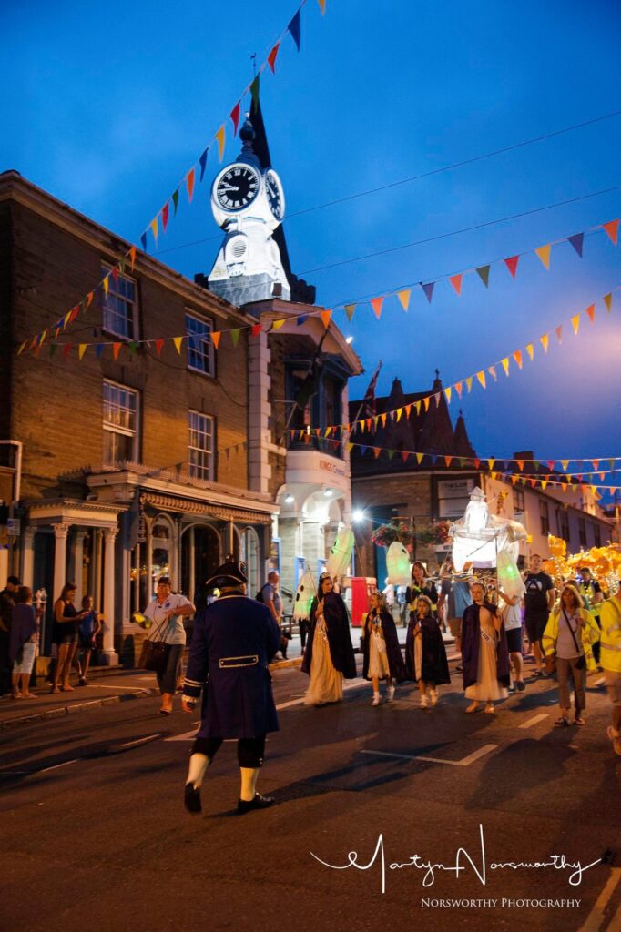 The Lantern Parade at the Kingsbridge Fair Week.