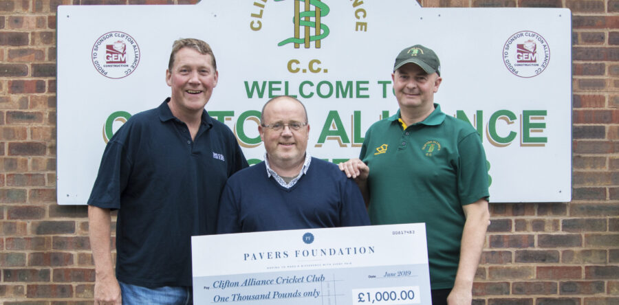 Clifton Alliance Cricket Club Bowled Over with £1,000 Donation