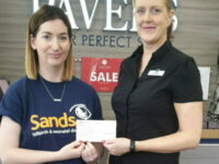 Sands NI receives £1,500 from the Pavers Foundation
