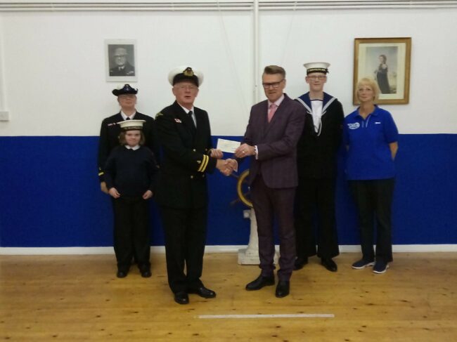 T.S Nautilus receives £700 from the Pavers Foundation