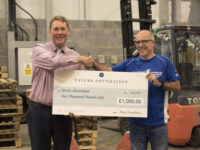 The Stroke Association receives £1,000 from the Pavers Foundation