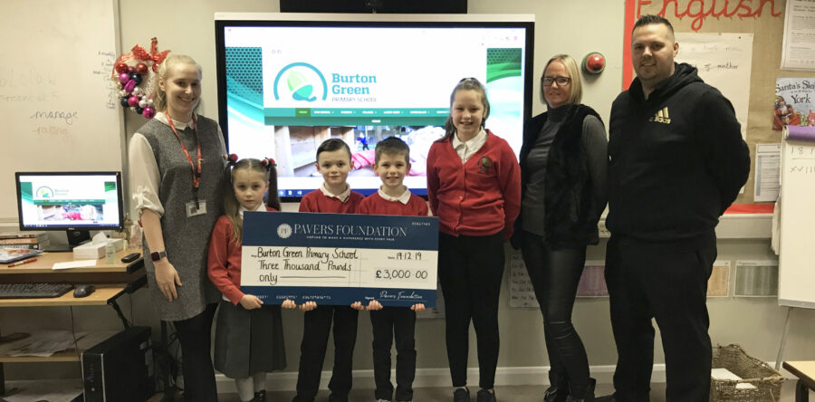 New Interactive Board for Burton Green Primary School with £3,000 donation