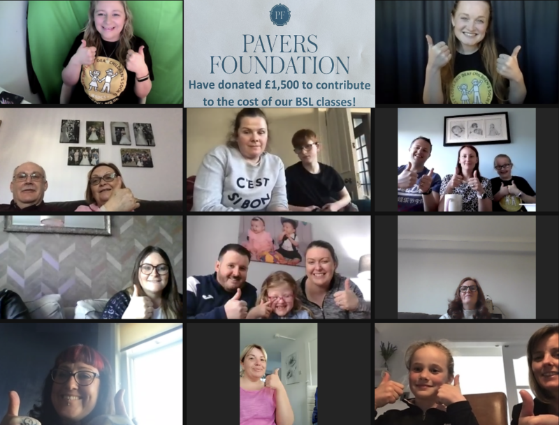 Pavers Foundation Donates £1,500 to fund online classes for Deaf Children